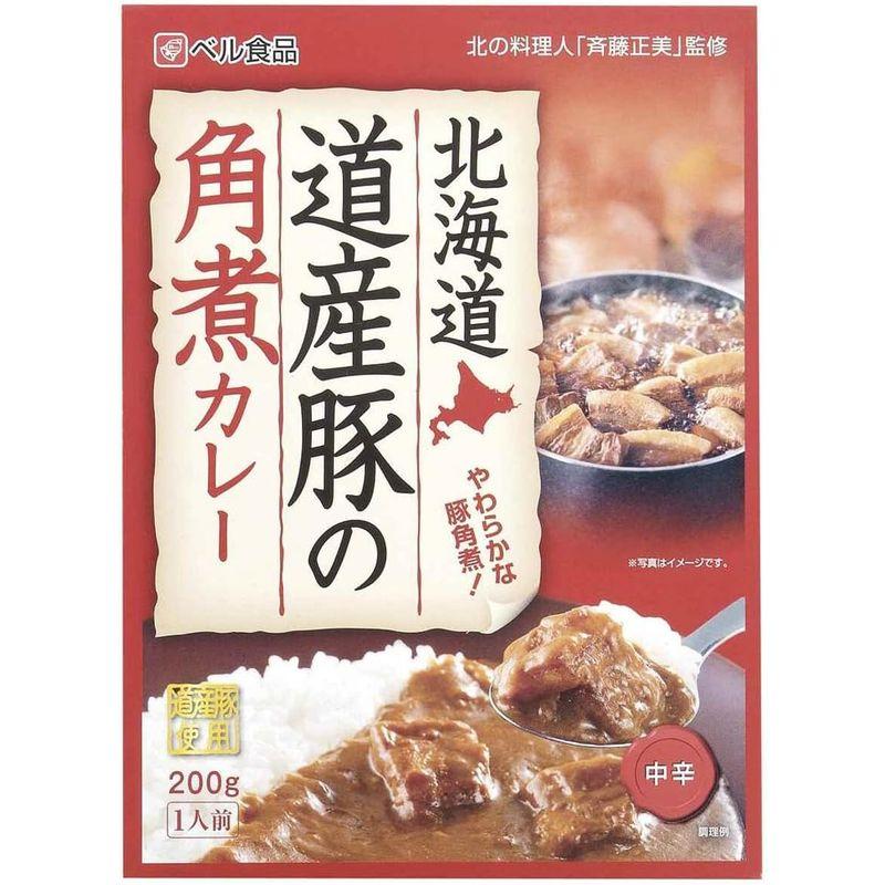 ベル食品 北海道 道産豚の角煮カレー 200g×5箱