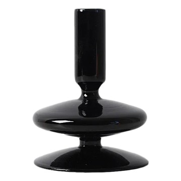 KUIBAO 快豹生活 Dark玻璃暗黑花瓶擺件  黑色  9cm x 11.5cm x 2.5cm