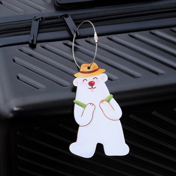 行李吊牌。北極熊旅行