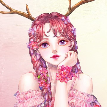 杜鵑花精靈貼紙 (7色)