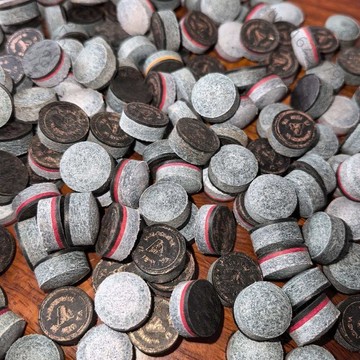 【臺灣有貨 可開票】14mm大頭杆彩色皮頭,抓球穩定打杆通透,適合球房使用,