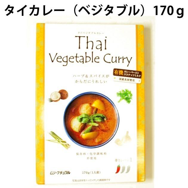 むそう　タイカレー（ベジタブル）170g×15パック 本場タイの有機カレーペースト使用のレトルトカレー  送料込