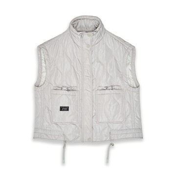 5th STREET｜女裝｜寬版車線設計鋪棉背心｜杏色