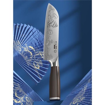 十八子作菜刀 家用切菜切肉西式料理小廚師刀具不銹鋼多用刀陽江