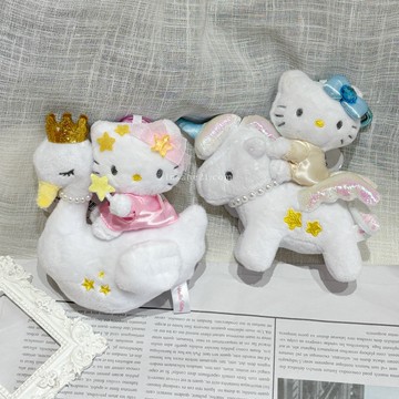 SANRIO FANTASY HELLO KITTY 坐騎吊飾 獨角獸 天鵝 絨毛玩具 日本限定