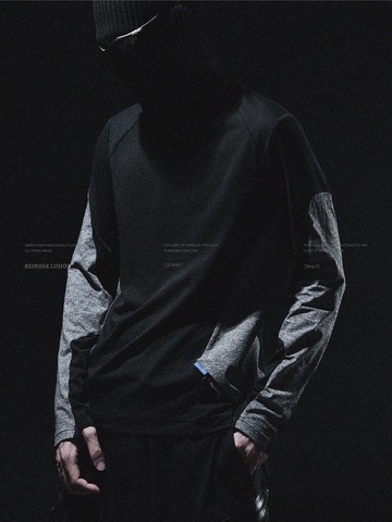 POLARTEC-Delta速乾蛇鱗紋圓領套指長袖T恤