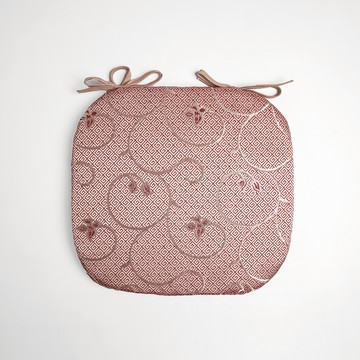 納福馬蹄餐椅墊38x41cm紅