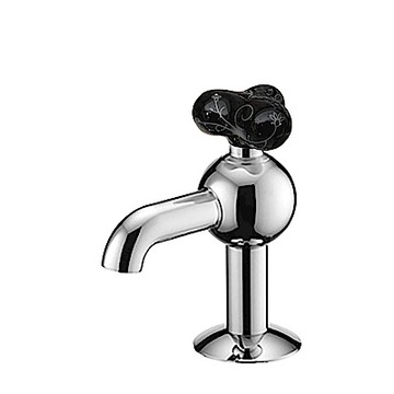 JUSTIME STORY系列單冷立式龍頭-黑+銀