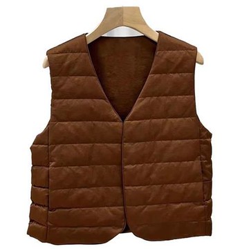 【米蘭精品】現貨+預購 頂級真羽絨背心90%鵝絨羽絨衣秋冬外套保暖上衣大碼休閒女裝-東方女外套2色74mr19