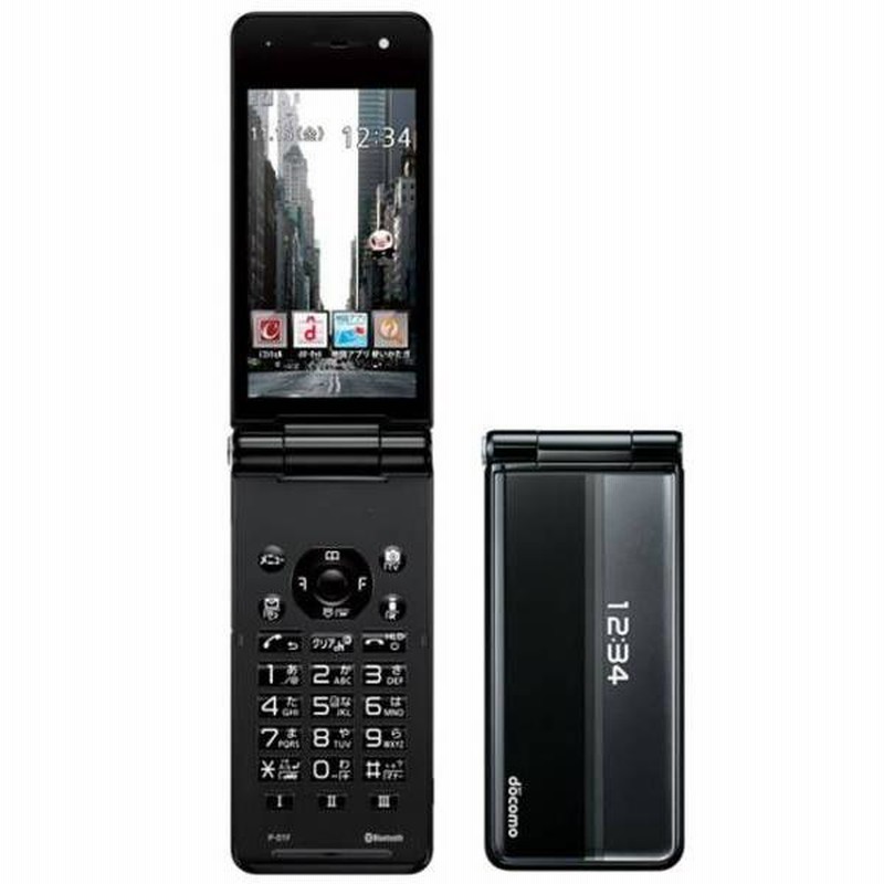 P-01F docomo 黒 [Black] ガラケー フィーチャーフォン 新品 未使用 白 