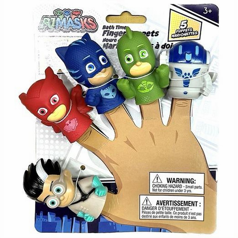 PJ Masks Finger Puppets しゅつどう！パジャマスク 指人形 5個セット