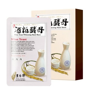 LOVEMORE豐台灣酒粕酵母亮白面膜5入