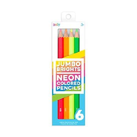 特別価格Ooly Jumbo Brights Neon Colored Pencils Set of 6並行輸入