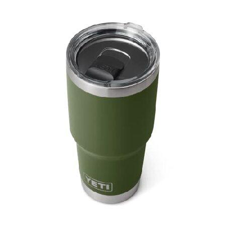 YETI Rambler 20 oz Tumbler, Stainless Steel, Vacuum Insulated with MagSlider Lid, Highlands Olive並行輸入品