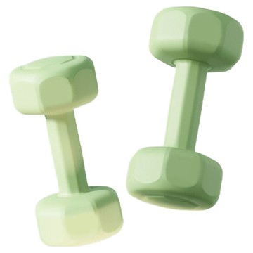 三次方 馬卡龍塑身啞鈴 3kg 2個  綠色  單一商品
