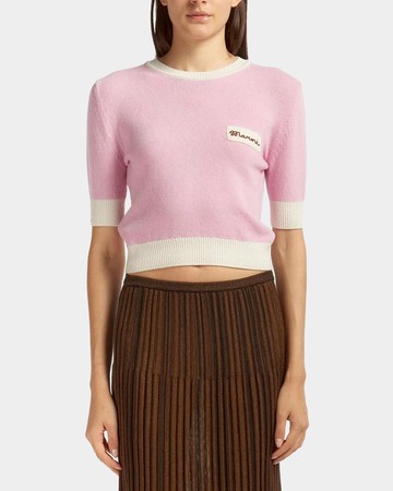 MARNI 滾邊針織短袖毛衣 - 38