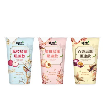 【吃果籽】綜合水果烏龍 吸凍飲 220g (3杯組)