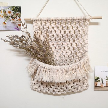 書信收納籃【Macrame latter rack wallhanging】