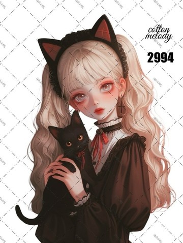 original sticker o.2994 人物貼紙 原創貼紙 cotton melody