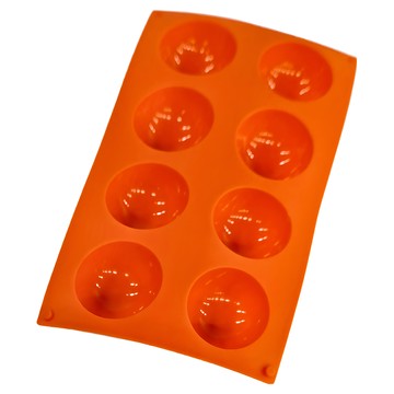 AHA 一法 6cm半圓矽膠模  橘色  1個