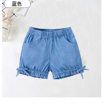 Healthy baby 女童牛仔短褲夏季薄牛仔褲小童裝外穿兒童洋氣3歲5純棉女寶寶褲子 女童短褲 兒童短褲  夏裝短褲