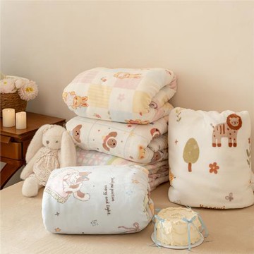 冬季保暖被套卡通牛奶絨床上三四件套床單珊瑚絨150*200*230cm