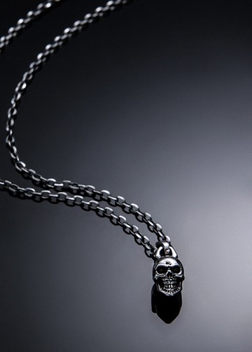 Skull Pendant S Type | 素面簡約骷髏項鍊墜 S
