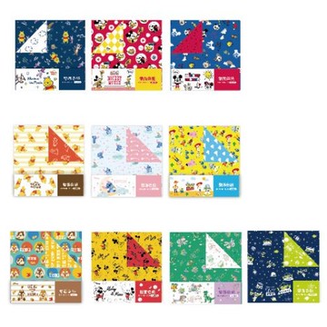 迪士尼Disney 雙面色紙(隨機出貨)