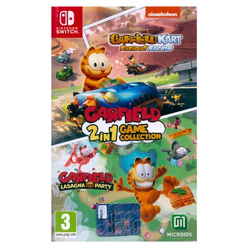 Nintendo 任天堂 SWITCH 加菲貓卡丁車 + 加菲貓千層麵派對 2合1 遊戲合輯 Garfield - 2 in 1 Collection 中英日文歐版  單一商品