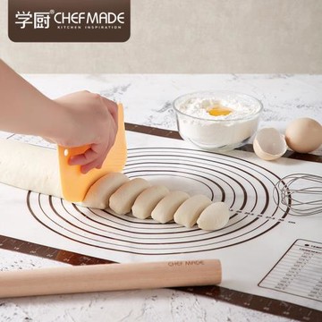 CHEFMADE學廚耐高溫硅膠墊揉面墊大號加厚和面墊60*40cm烘焙工具