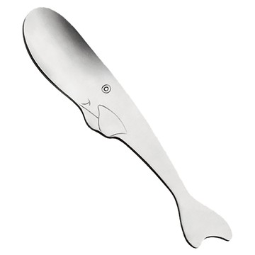 SALUS 佐藤金屬 動物系列 餐具  鯨魚匙 S  銀色  1支