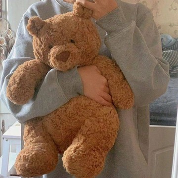 網紅小熊巴塞羅熊公仔泰迪熊毛絨玩具安撫玩偶聖誕節生日禮物女生