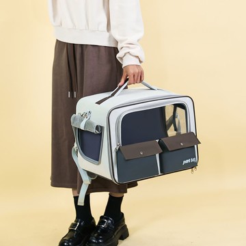 免運 貓包 寵物包 便攜外出包 便攜外出雙肩書包貓咪寵物大容量手提透氣可折疊背包雙肩包狗狗 pd6141