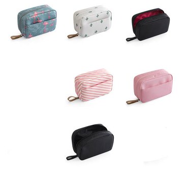 Jpqueen 簡約拉鍊口紅首飾雜物多款化妝包收納包(多款可選)
