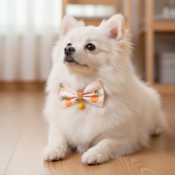 鳳梨款 蝴蝶結寵物裝飾項圈 貓咪 小型犬 迷你犬