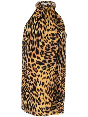 Stella Mccartney `Cheetah Print` Silk Dress