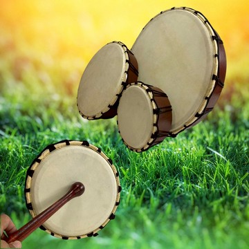 【自然屋精品】薩滿鼓 手鼓 手工樂器 傳統薩滿鼓 山羊皮薩滿鼓 靈性樂器 儀式與冥想專用 打擊樂器 民族樂器 傳統樂器