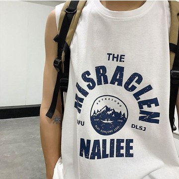 純棉100%籃球無袖背心男夏季薄款t恤ins潮流坎肩外穿運動球服寬鬆