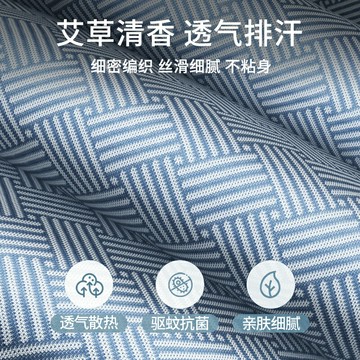 艾草涼席涼爽冰絲席夏季藤席A類夏天席子2025新款可折疊水洗