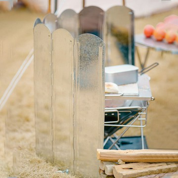 加高戶外擋風板 折疊卡式爐防風板 屏風式野營野炊爐具防風罩