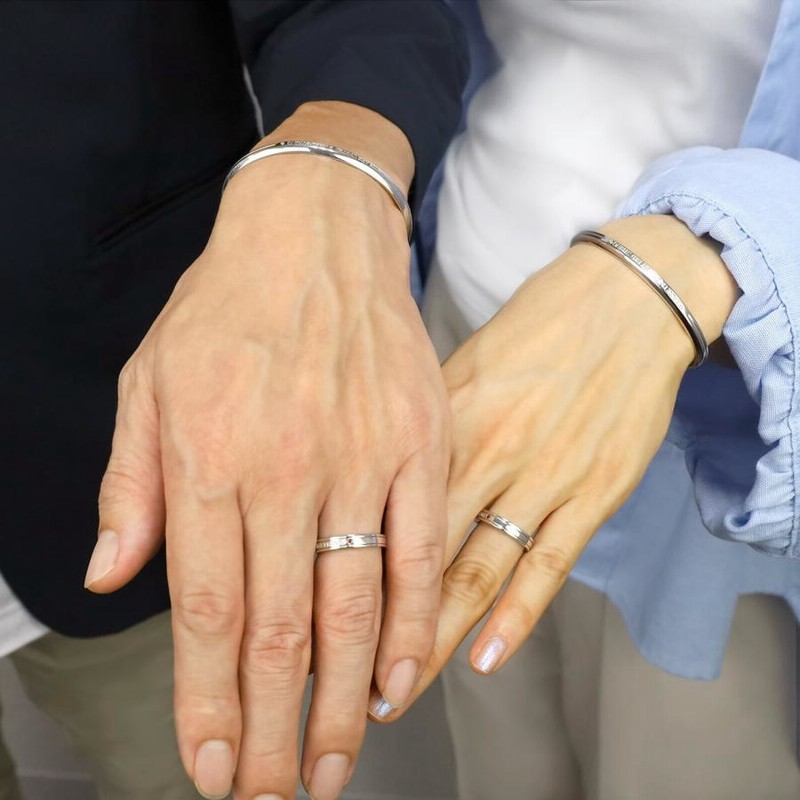 ユニオン シルバー/ピンクゴールド (私とあなたの誓い) S316L