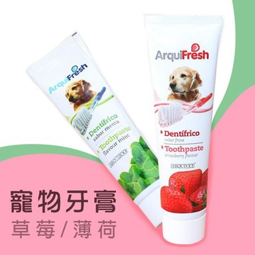 【小狐狸寵物】西班牙Arqui Fresh牙膏牙刷組 寵物牙膏 狗狗牙膏 防蛀牙 防牙結石 貓咪牙膏