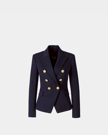 Balmain 排釦羊毛經典西外套 / 女 - 36