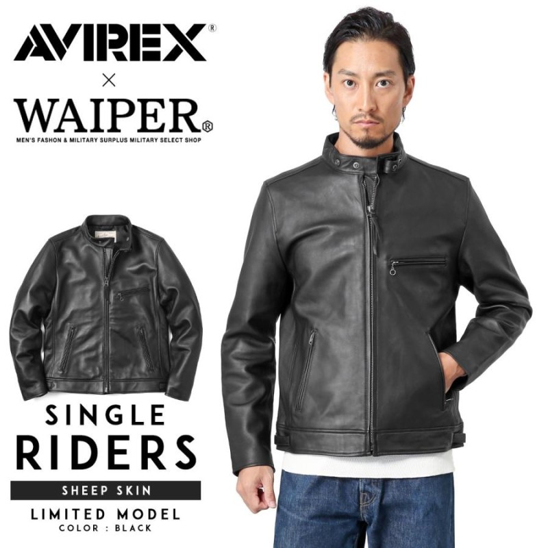 AVIREX アビレックス WAIPER別注 6191074 SHEEP SKIN シングル ...