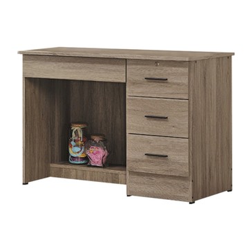 【綠活居】瓦利 現代3.5尺四抽書桌(三色可選)-105x57x72cm免組