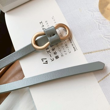 腰鏈買一送一細腰帶時尚女款裝飾連衣裙配裙子潮流女士百搭休閒小皮帶【淘夢屋】