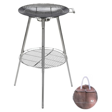 Campingmoon 柯曼 斯考特戶外站立烤盤 附帆布收納包 GR-900  銀灰色  1個