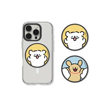 RHINOSHIELD GRIP O MagSafe兼容磁吸手機支架｜線條小狗系列