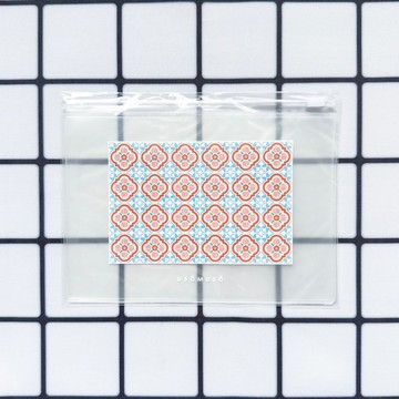 PVC 透明收納包 桃 × 梅