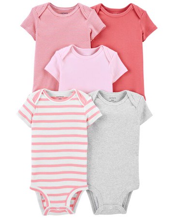 Baby 5-Pack Short-Sleeve Bodysuits